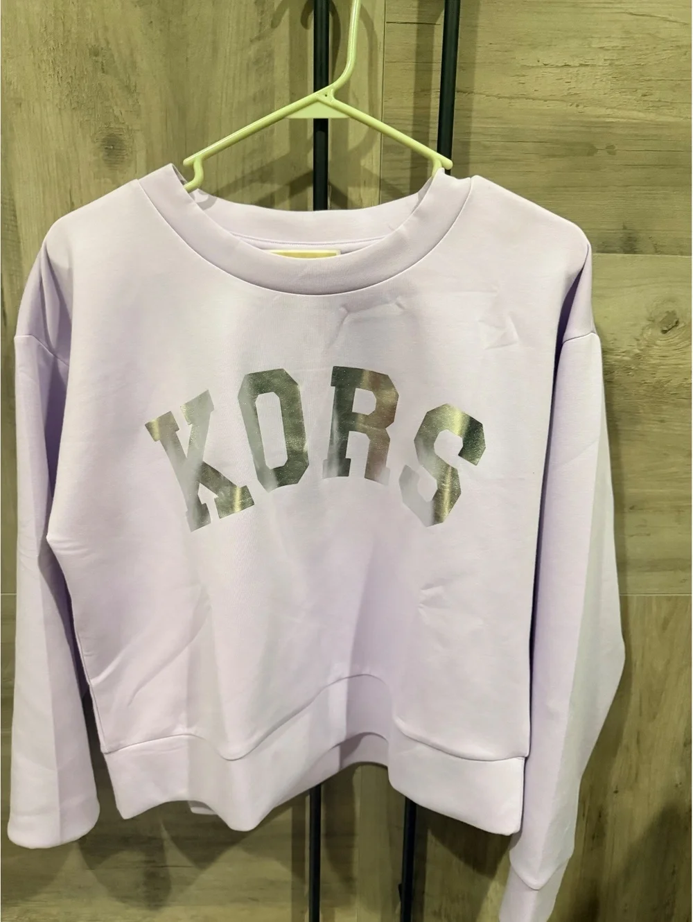 Michael Kors Lavender KORS Logo Sweatshirt, Size Medium